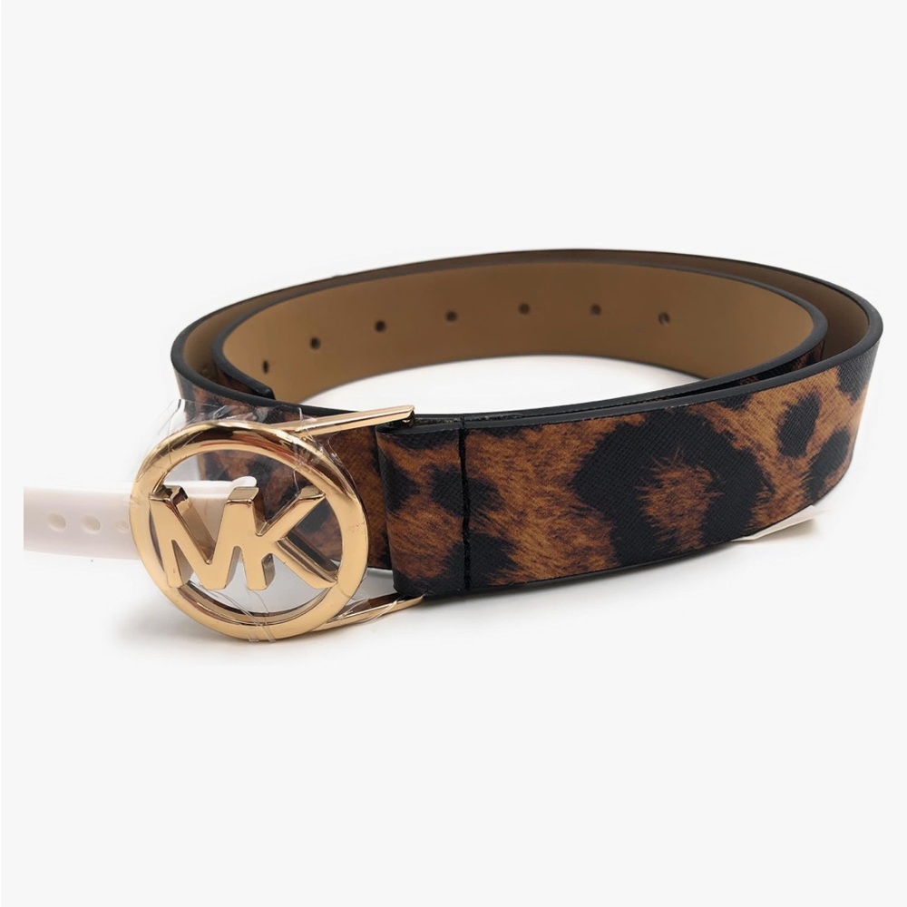 NWT Michael Kors Leopard Print Belt size XL